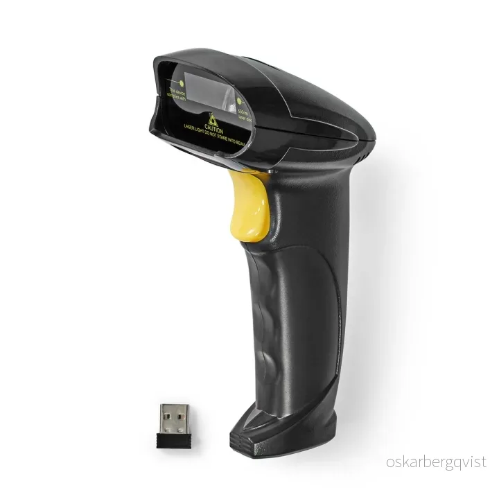 Nedis Strekkode Skanner | Laser | Wireless | 1D Linear | Batteri drevet / USB-Strøm | USB Dongle v:4614212 Nedis Strekkode Skanner | Laser | Wireless | 1D Linear | Batteri drevet / USB-Strøm | USB Dongle v:4614212