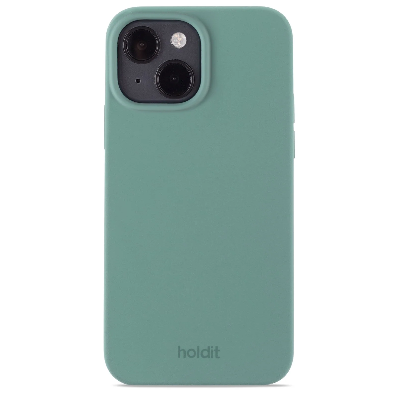Holdit iPhone 15 Soft Touch Silikon Deksel - Moss Green v:2537969
