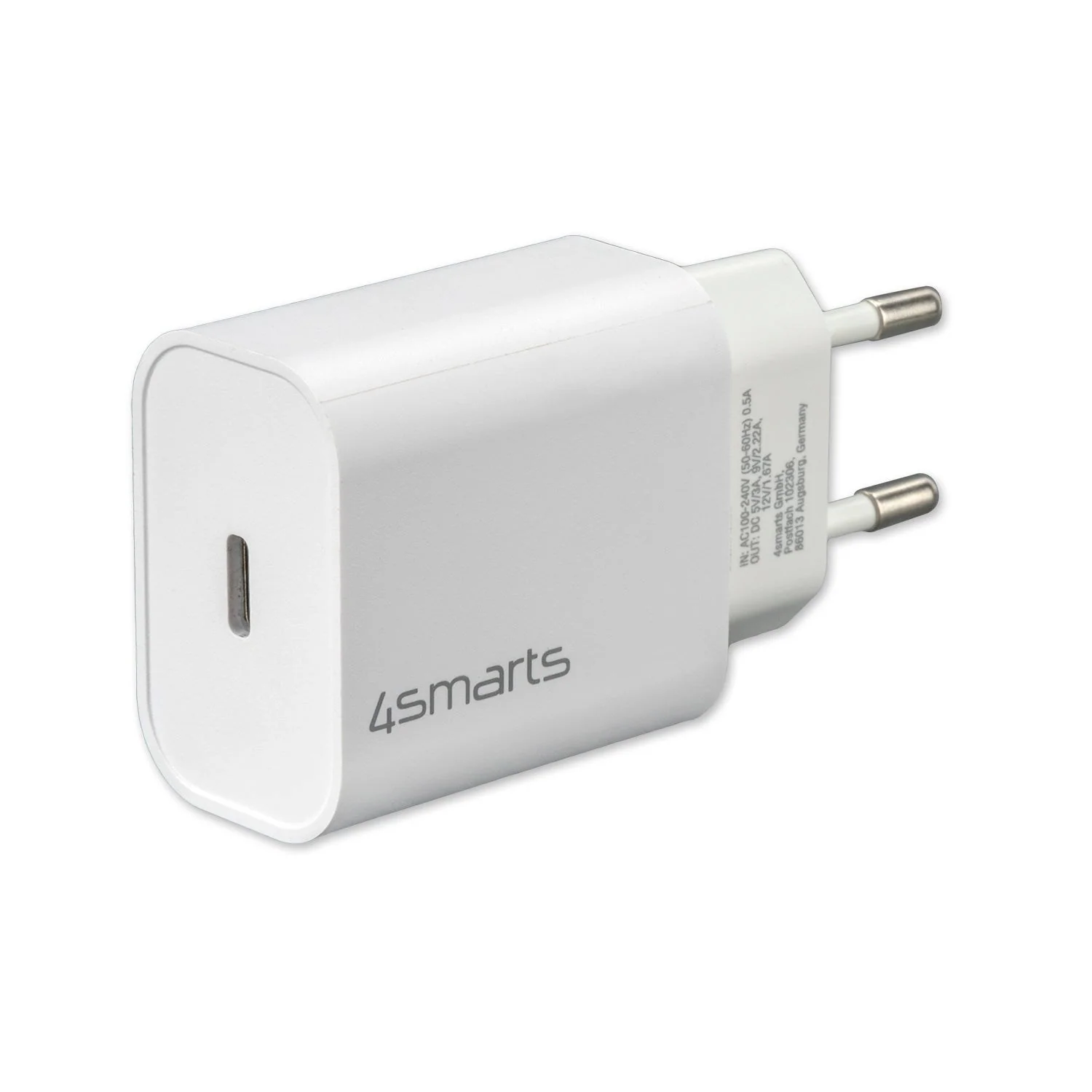 4smarts VoltPlug PD 20W Vegglader med USB-C – Hvit v:1184694 4smarts VoltPlug PD 20W Vegglader med USB-C – Hvit v:1184694