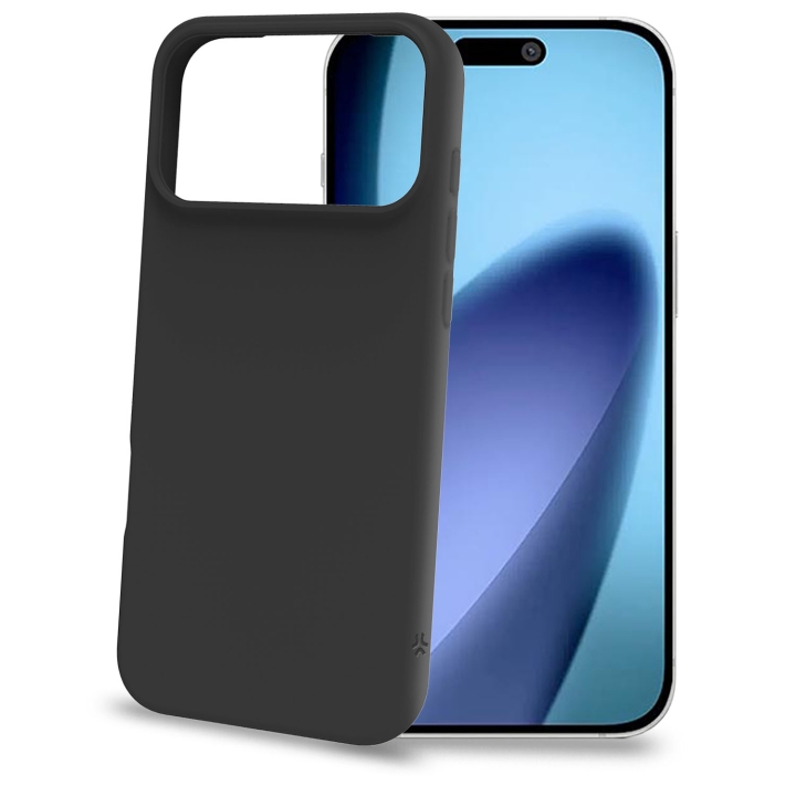 Celly Cromo Soft rubber case iPhone 17 Pro Max Svart v:4948393