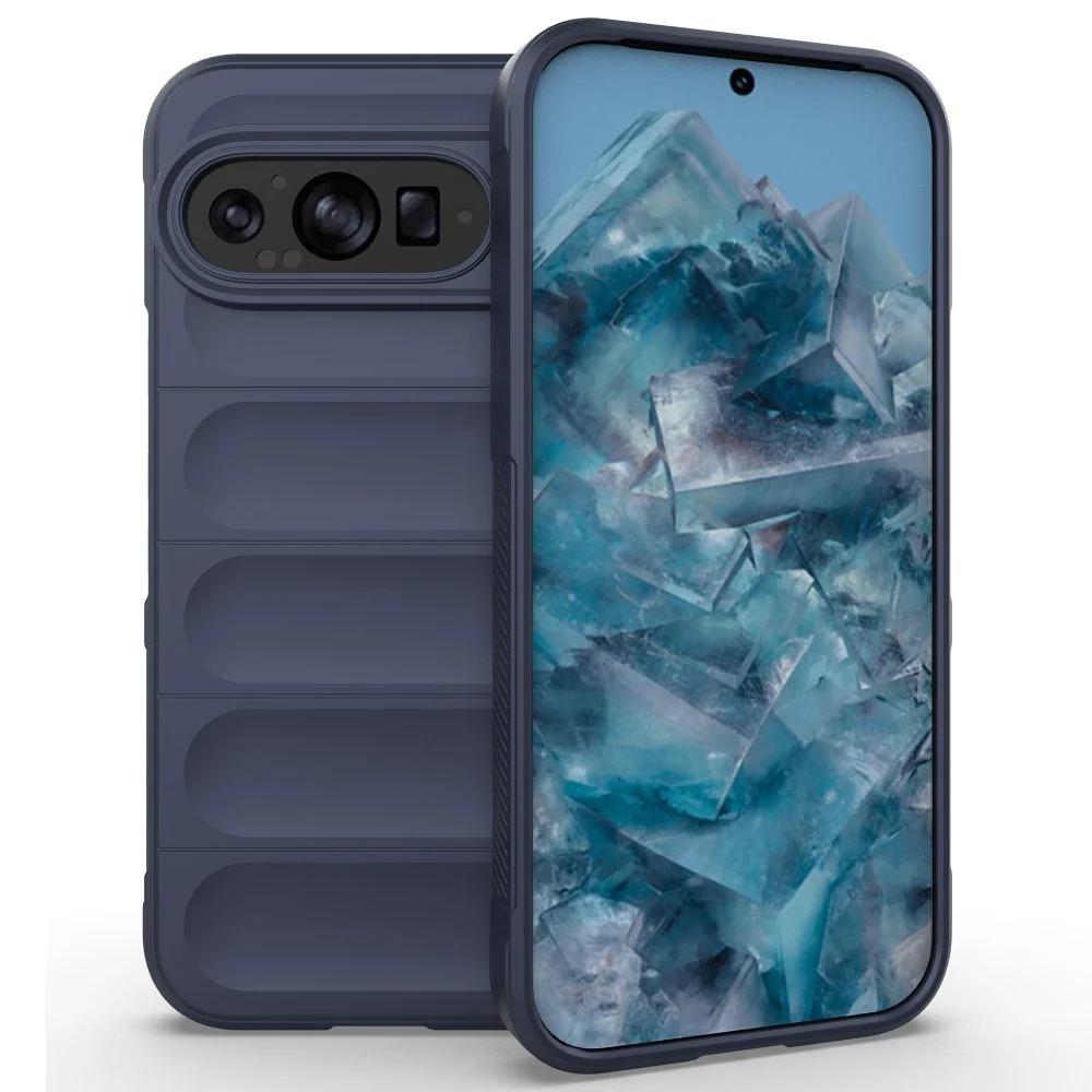 EIDERWOOD Google Pixel 9 Pro Fleksibelt Plastdeksel - Mørk Blå v:3079875