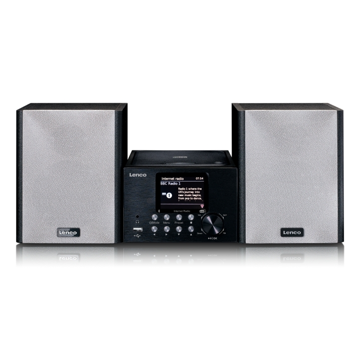 Lenco Mikroapparat med internett/ DAB+ radio Bluetooth® CD MP3 Svart v:4531254 Lenco Mikroapparat med internett/ DAB+ radio Bluetooth® CD MP3 Svart v:4531254