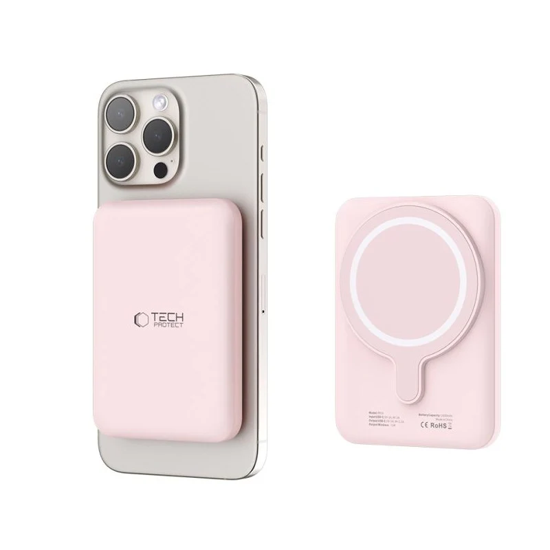 Tech-Protect LifeMag Trådløs Powerbank 5000 mAh – MagSafe Kompatibel – v:7676763 Tech-Protect LifeMag Trådløs Powerbank 5000 mAh – MagSafe Kompatibel – v:7676763