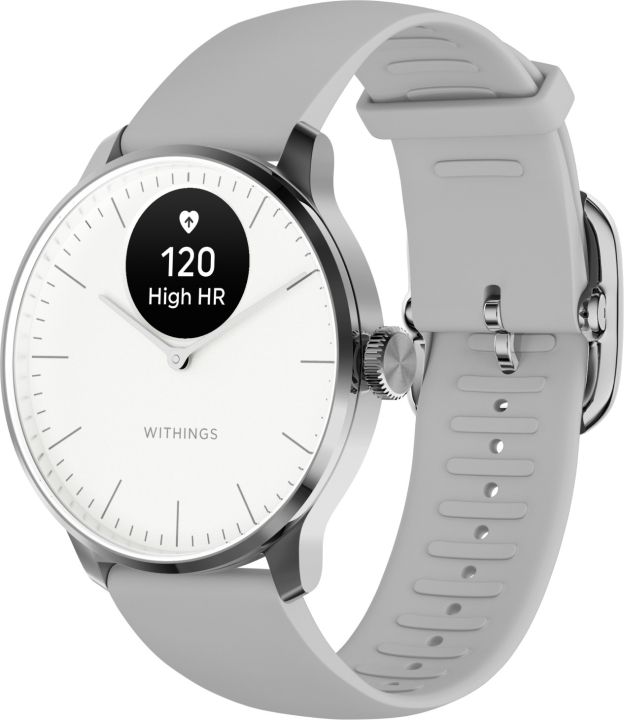 Withings Scanwatch Light smartklokke, 37 mm, hvit/grå v:8430488
