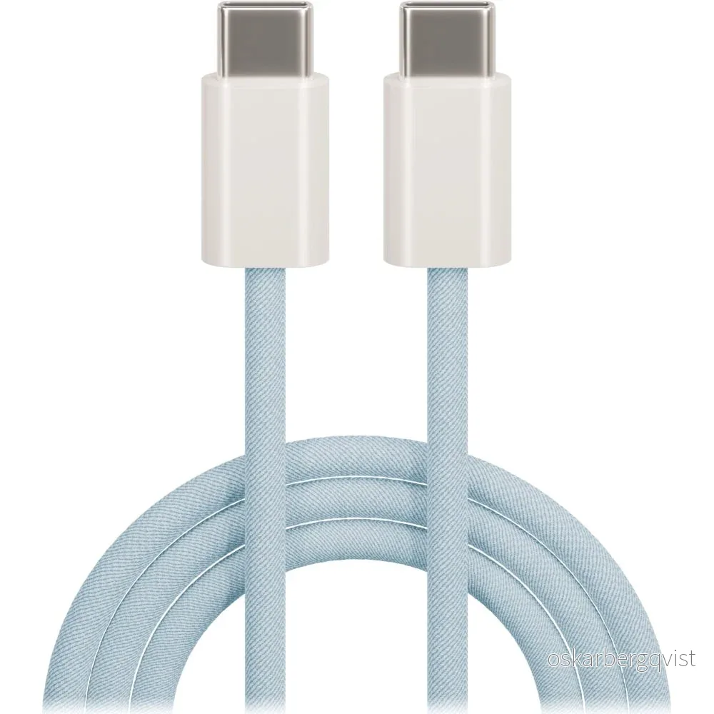 Maxlife USB-C til USB-C Kabel 20W PD 1 Meter – Blå v:891035 Maxlife USB-C til USB-C Kabel 20W PD 1 Meter – Blå v:891035