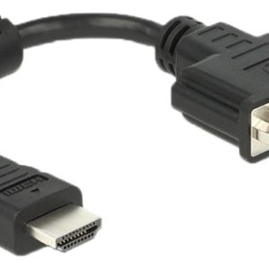 DeLOCK Adapter HDMI hann > DVI 24+5 hunn 20 cm v:8766585