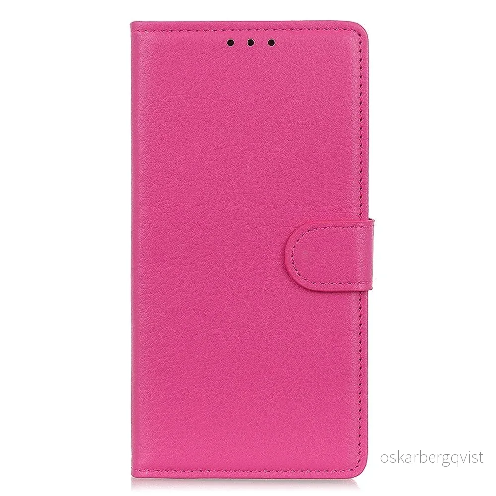 Samsung Galaxy A24 Litchi Skinn Deksel m. Lommebok - Rosa v:3638110