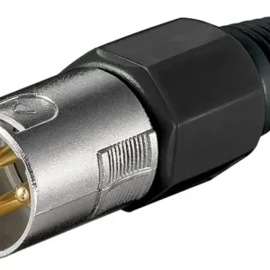 Goobay Mikrofonplugg, 3-polet med gullbelagte kontakter og skrudd strekkavlastning v:8650148 Goobay Mikrofonplugg, 3-polet med gullbelagte kontakter og skrudd strekkavlastning v:8650148