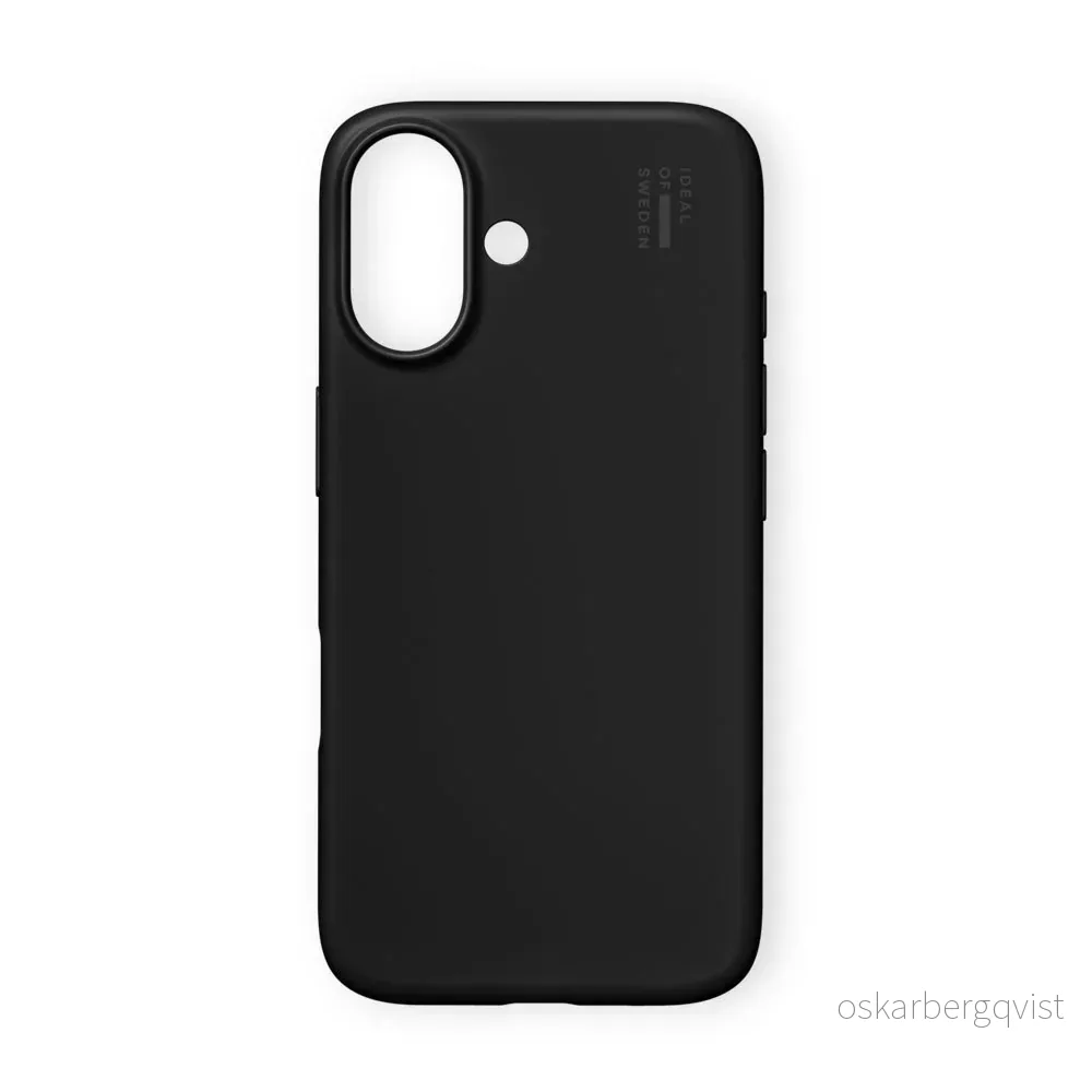 iPhone 16 iDeal of Sweden Slim Deksel - MagSafe Kompatibel - Matte Bla v:3728249