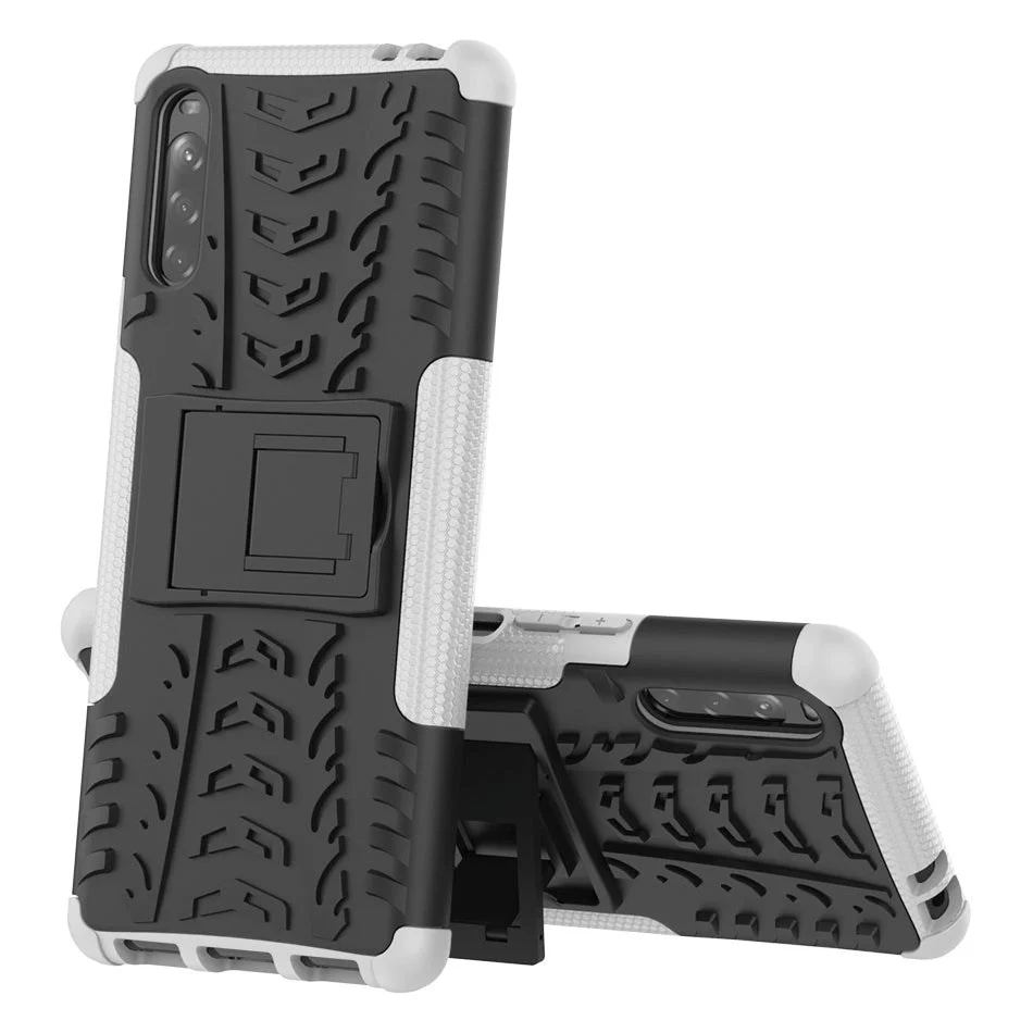 Sony Xperia L4 Cool Tyre Håndverker Deksel med Stativ – Svart / Hvit v:5849332 Sony Xperia L4 Cool Tyre Håndverker Deksel med Stativ – Svart / Hvit v:5849332