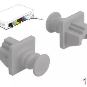 DeLOCK Dust Cover for RJ45 jack 10 pieces grey v:2655989