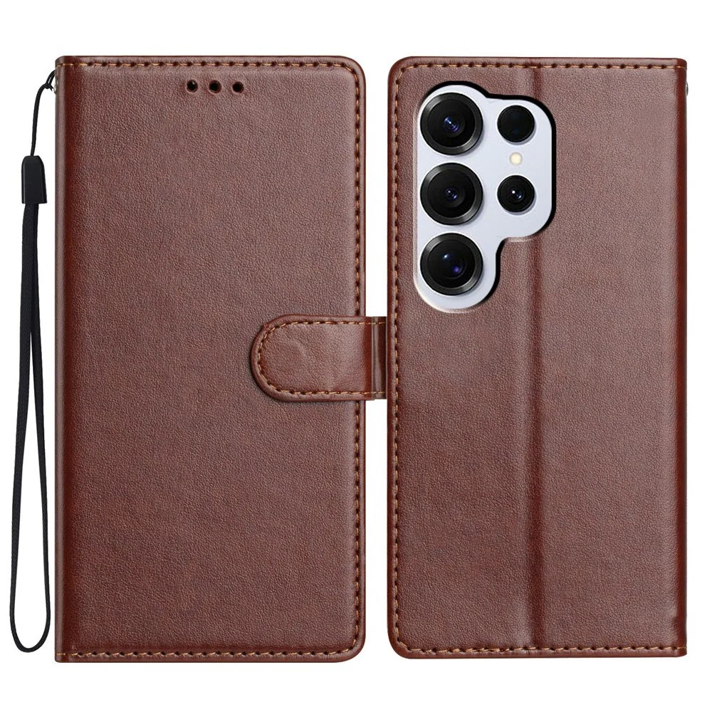 Samsung Galaxy S26 Ultra EIDERWOOD Kunstskinn Deksel med Stropp & Kort v:5700742