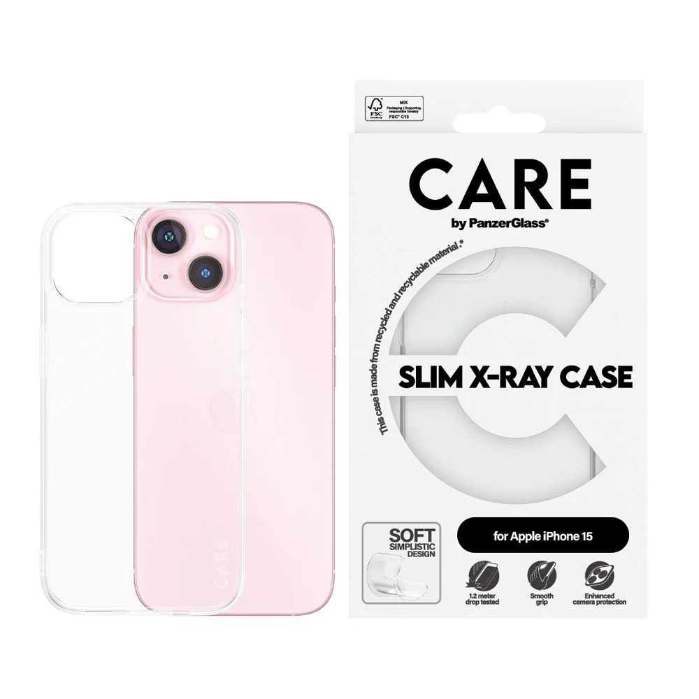 CARE by PanzerGlass iPhone 15 FASHION X-Ray Soft Basic Deksel – Gjenno v:5013119 CARE by PanzerGlass iPhone 15 FASHION X-Ray Soft Basic Deksel – Gjenno v:5013119