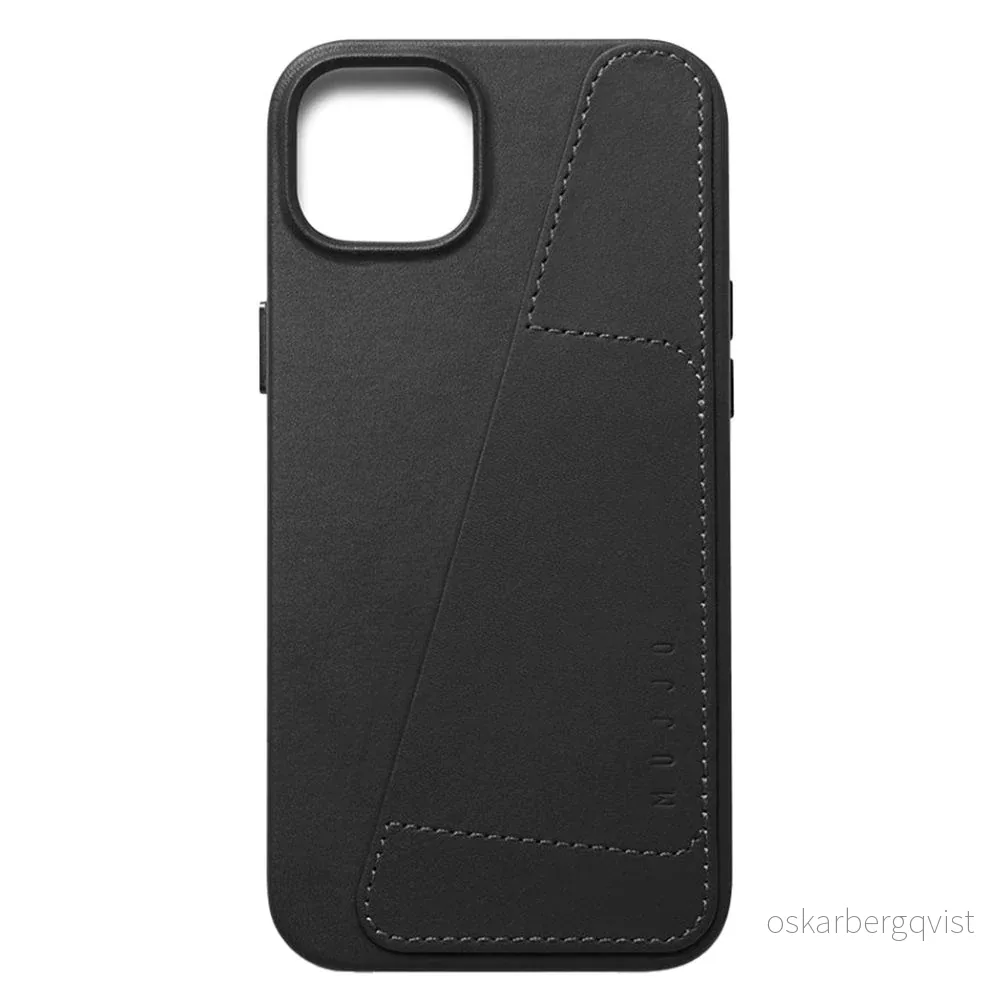 Mujjo iPhone 14 Plus Leather Wallet Deksel – Svart v:2297313 Mujjo iPhone 14 Plus Leather Wallet Deksel – Svart v:2297313