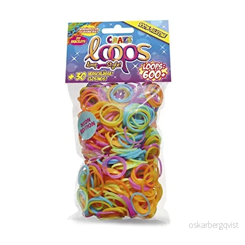 Craze Loops silikonringer for armbånd, 600stk v:8324345 Craze Loops silikonringer for armbånd, 600stk v:8324345