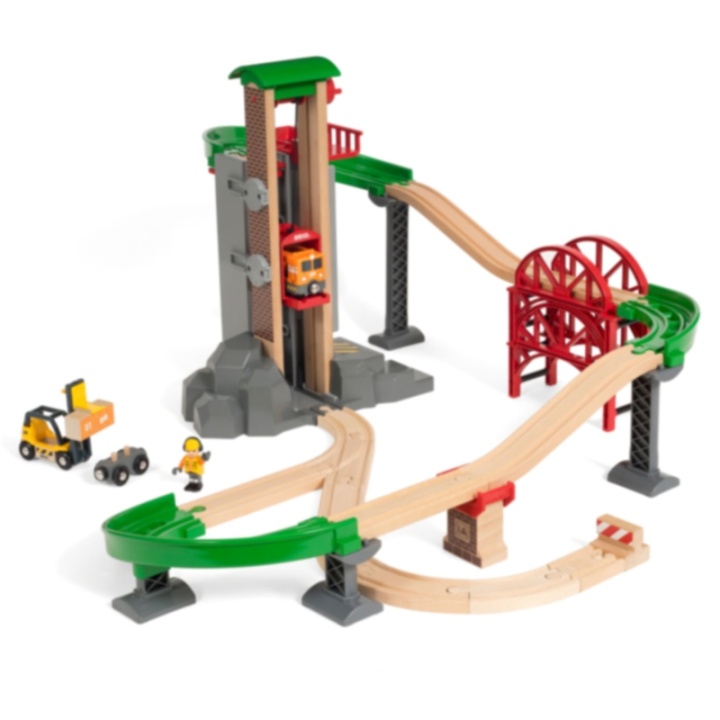Brio 33887 Sett med heissjakt og bro. v:9781511 Brio 33887 Sett med heissjakt og bro. v:9781511