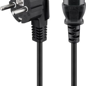 Goobay Kabel for tilkobling av vinklet kjøleaggregat, 1,8 m, svart Jordingsstift (type F, CEE 7/7) > Stikkontakt C13 (tilkobling av kjøleaggregat) v:2535001 Goobay Kabel for tilkobling av vinklet kjøleaggregat, 1,8 m, svart Jordingsstift (type F, CEE 7/7) > Stikkontakt C13 (tilkobling av kjøleaggregat) v:2535001
