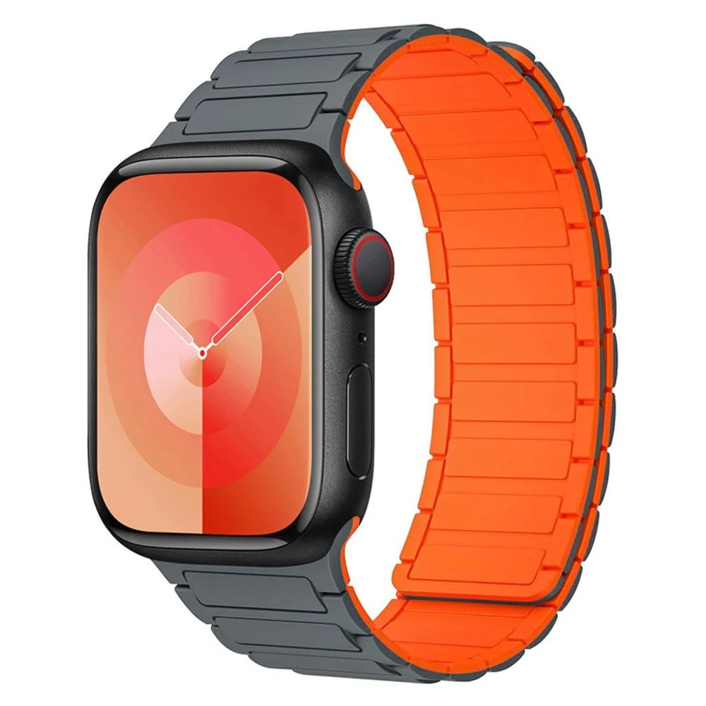 Apple Watch (38/40/41/42 mm) Lippa Magnetisk Silikonreim – Grå v:9079366 Apple Watch (38/40/41/42 mm) Lippa Magnetisk Silikonreim – Grå v:9079366