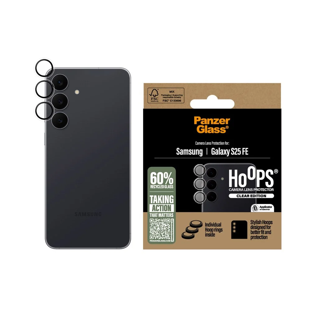 Samsung Galaxy S25 FE PanzerGlass Hoops Kameralinsebeskytter - Gjennom v:5388104