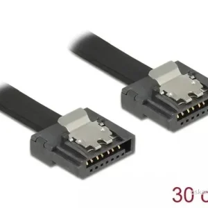 DeLOCK SATA 6 Gb/s Cable 30 cm black FLEXI v:5801718 DeLOCK SATA 6 Gb/s Cable 30 cm black FLEXI v:5801718