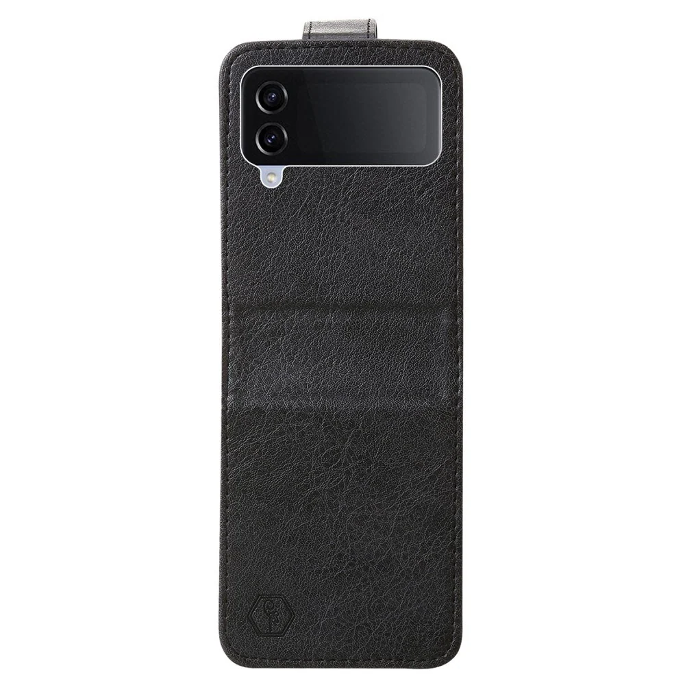 EIDERWOOD Samsung Galaxy Z Flip4 (5G) Kunstskinn Deksel - Svart v:839544