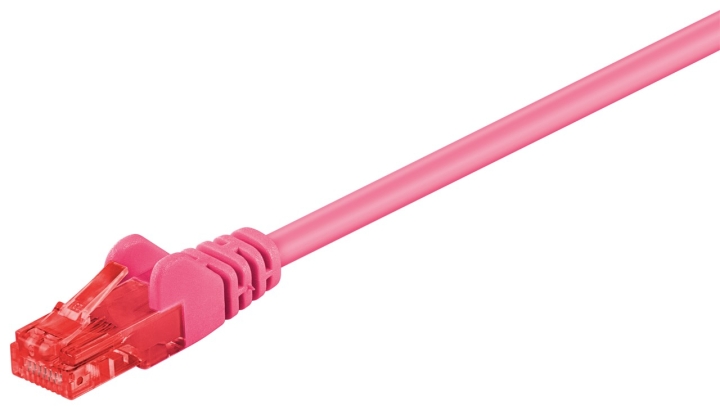 Goobay CAT 6 patchkabel, U/UTP, magenta kobberbelagt aluminium (CCA), 10 m v:5469669
