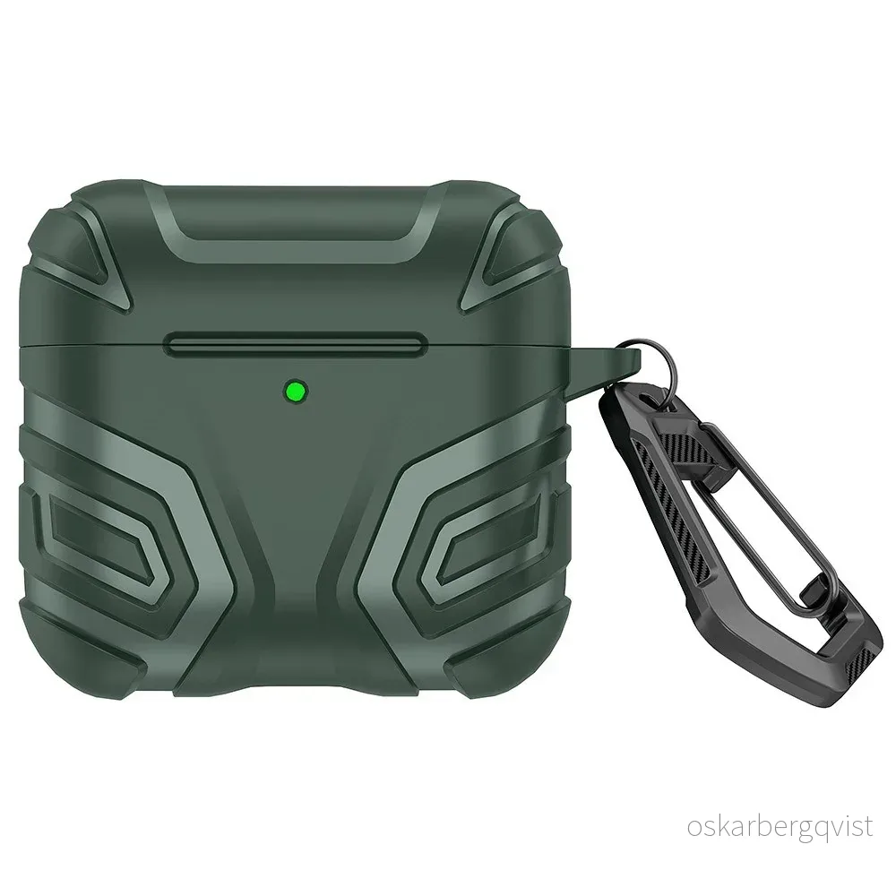 Apple AirPods (5. & 4. Gen.) Robust Silikon Deksel med Karabinkrok – G v:1003562 Apple AirPods (5. & 4. Gen.) Robust Silikon Deksel med Karabinkrok – G v:1003562