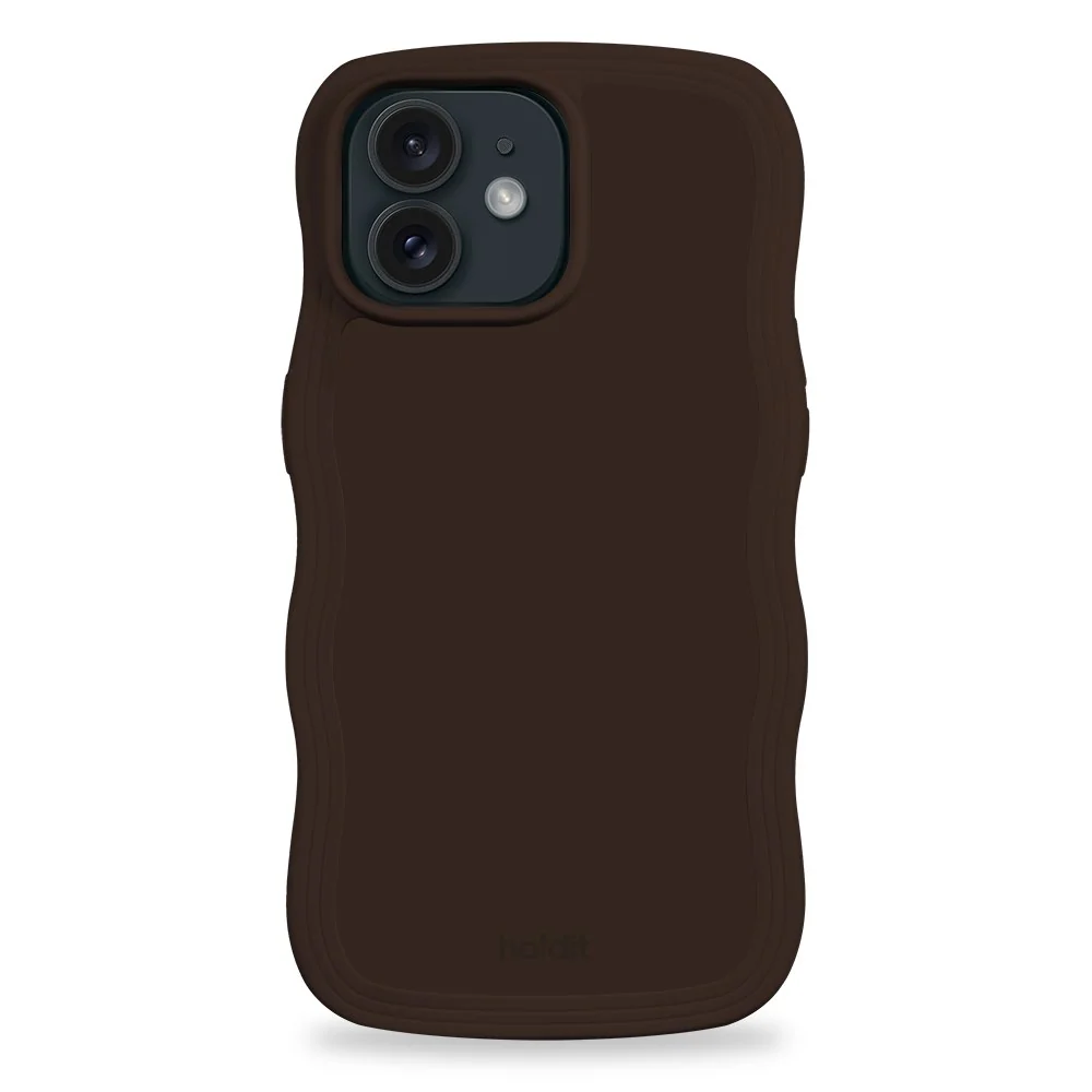Holdit iPhone 12 / 12 Pro Wavy Deksel - Chocolate v:1737470