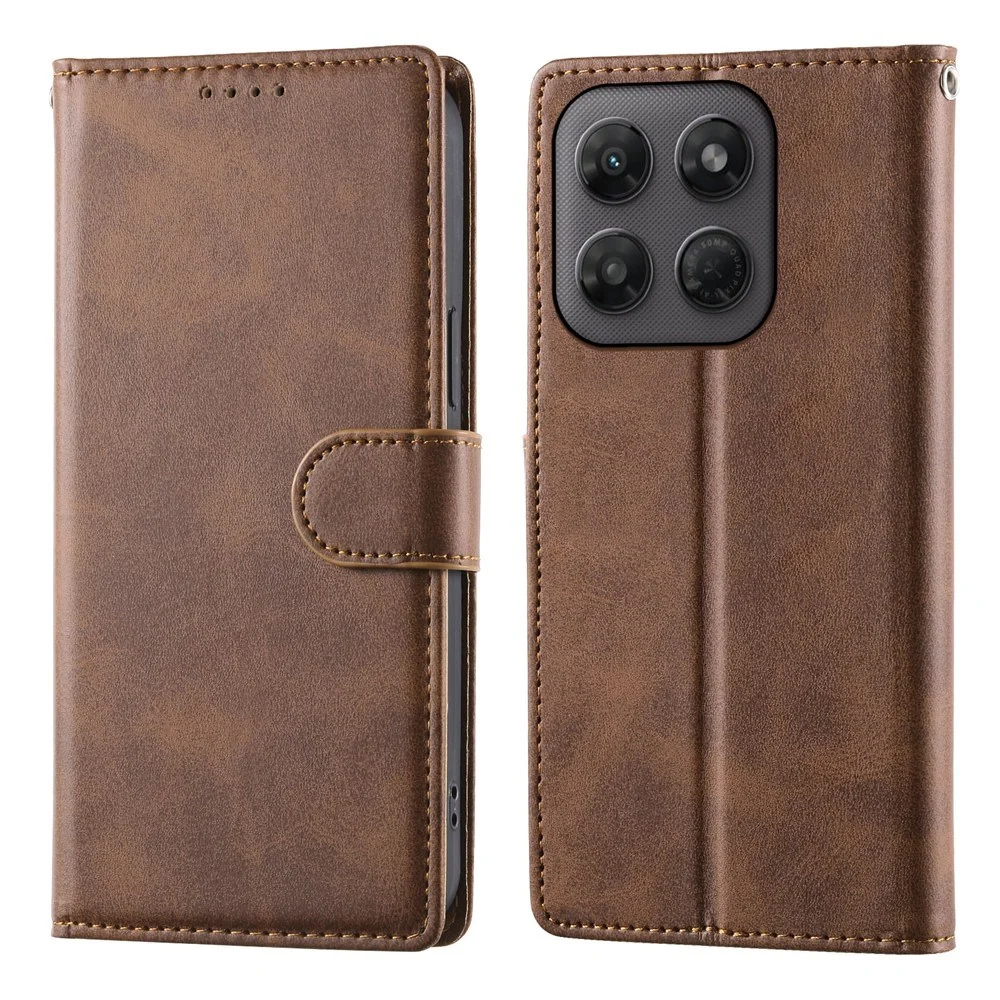 Motorola Moto G47 / G37 EIDERWOOD Flip Deksel i Skinn med Lommebok & S v:6694051 Motorola Moto G47 / G37 EIDERWOOD Flip Deksel i Skinn med Lommebok & S v:6694051