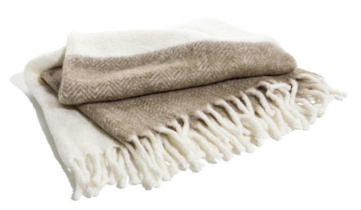Kosta Linnewäfveri ullteppe natur, brun/beige v:4419249