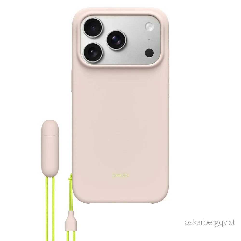 Original Apple Beats iPhone 17 Pro Deksel m. Stropp - MagSafe Kompatib v:9329965