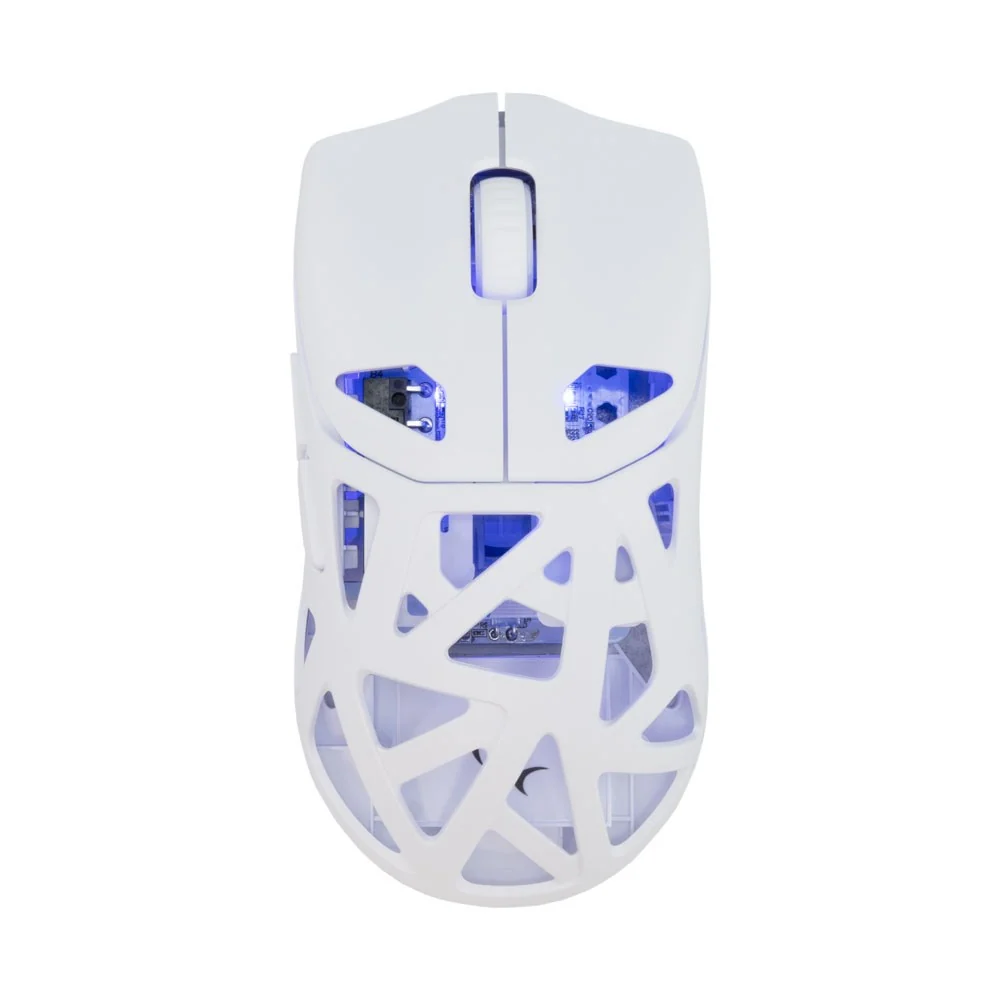 White Shark DAGONET Trådløs Gaming Mus - 6D / 24000 DPI - Hvit v:8096341