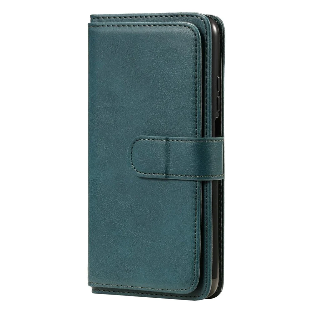 Xiaomi Poco M3 Kunstskinn Flip Deksel m. Ytterligere Lommebok - Grønn v:5332411