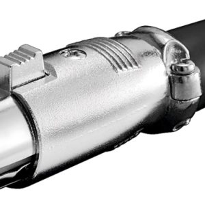 Goobay Mikrofonplugg, 3-polet med gullbelagte kontakter, låsestang og skrudd kabelavlastning v:7109626 Goobay Mikrofonplugg, 3-polet med gullbelagte kontakter, låsestang og skrudd kabelavlastning v:7109626