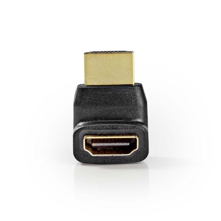 Nedis HDMI™ Adapter | HDMI ™ -kontakt | HDMI™ Output | Gull belagt | Vinklet 270° | ABS | Sort | 1 stk. | Boks v:9873789 Nedis HDMI™ Adapter | HDMI ™ -kontakt | HDMI™ Output | Gull belagt | Vinklet 270° | ABS | Sort | 1 stk. | Boks v:9873789