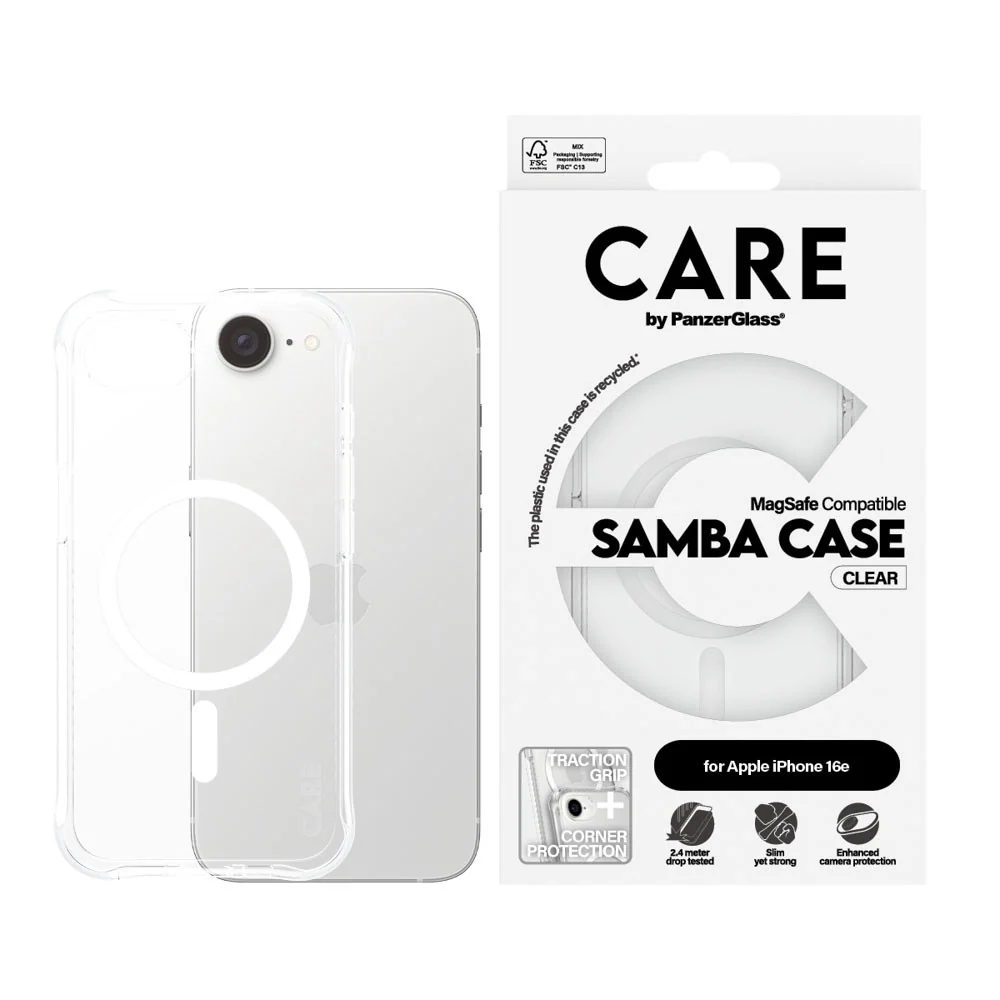 CARE by PanzerGlass iPhone 17e / 16e Fashionable Samba Deksel – MagSaf v:8253224 CARE by PanzerGlass iPhone 17e / 16e Fashionable Samba Deksel – MagSaf v:8253224