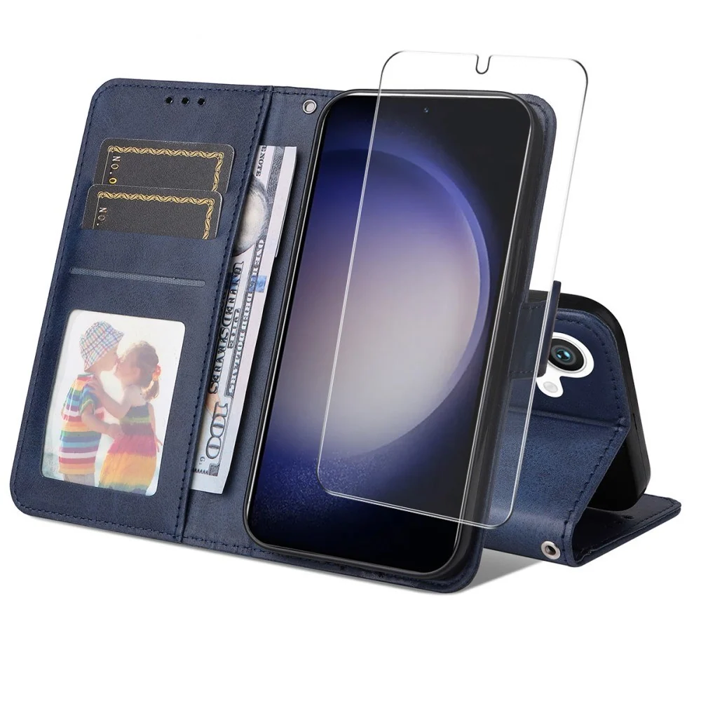EIDERWOOD Samsung Galaxy S25 / S24 2-i-1 Kunstskinn Flip Deksel med Sk v:6443957 EIDERWOOD Samsung Galaxy S25 / S24 2-i-1 Kunstskinn Flip Deksel med Sk v:6443957