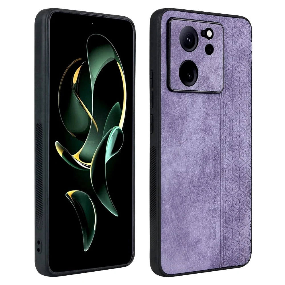 Xiaomi 13T / 13T Pro AZNS Skinndekket Plast Deksel med Mønster – Lilla v:5728436 Xiaomi 13T / 13T Pro AZNS Skinndekket Plast Deksel med Mønster – Lilla v:5728436