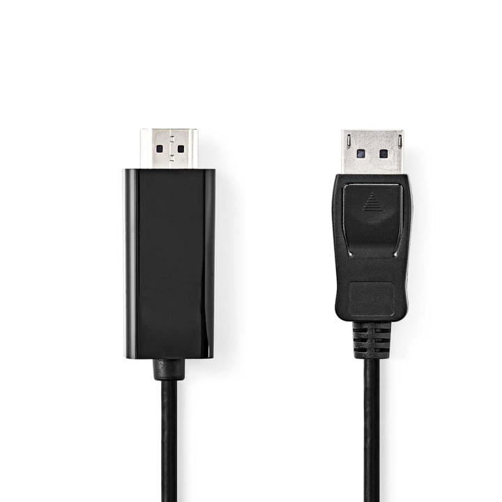 Nedis Displayport-kabel | DisplayPort Han | HDMI ™ -kontakt | 4K@30Hz | Nikkel belagt | 2.00 m | Rund | PVC | Sort | Boks v:9633081 Nedis Displayport-kabel | DisplayPort Han | HDMI ™ -kontakt | 4K@30Hz | Nikkel belagt | 2.00 m | Rund | PVC | Sort | Boks v:9633081