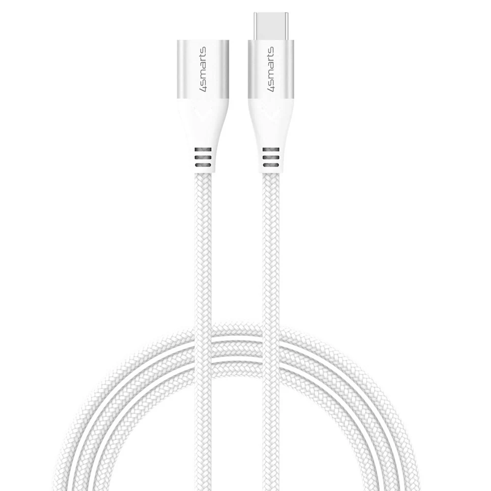 4smarts 60W USB-C Forlengelseskabel – 1.5m – Hvit v:874485 4smarts 60W USB-C Forlengelseskabel – 1.5m – Hvit v:874485