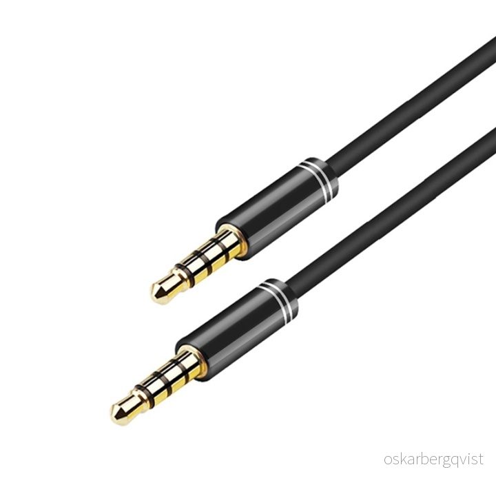 NORDIQZENZ AUX-kabel 3,5 mm, 2 m, svart v:3879778 NORDIQZENZ AUX-kabel 3,5 mm, 2 m, svart v:3879778