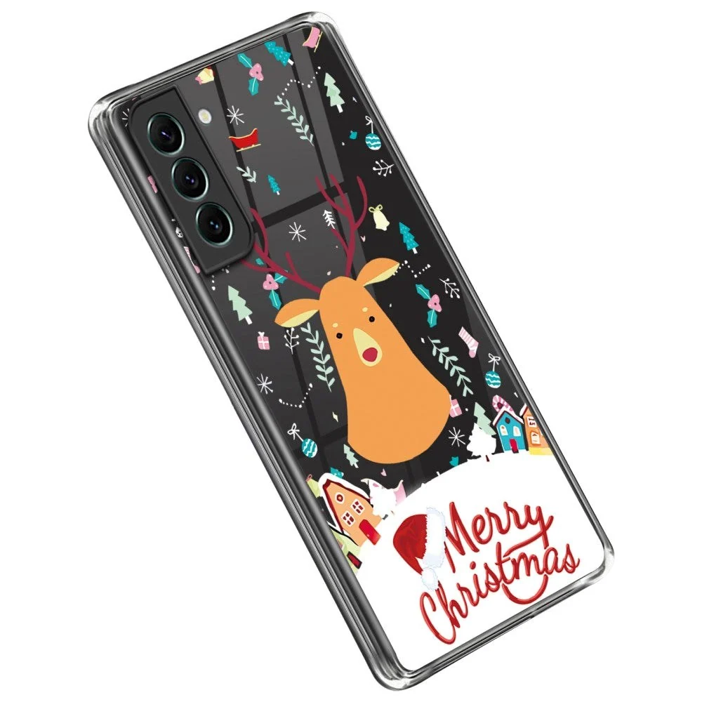 Samsung Galaxy S23 TPU Plast Jul Deksel – Merry Christmas – Reinsdyr v:3320629