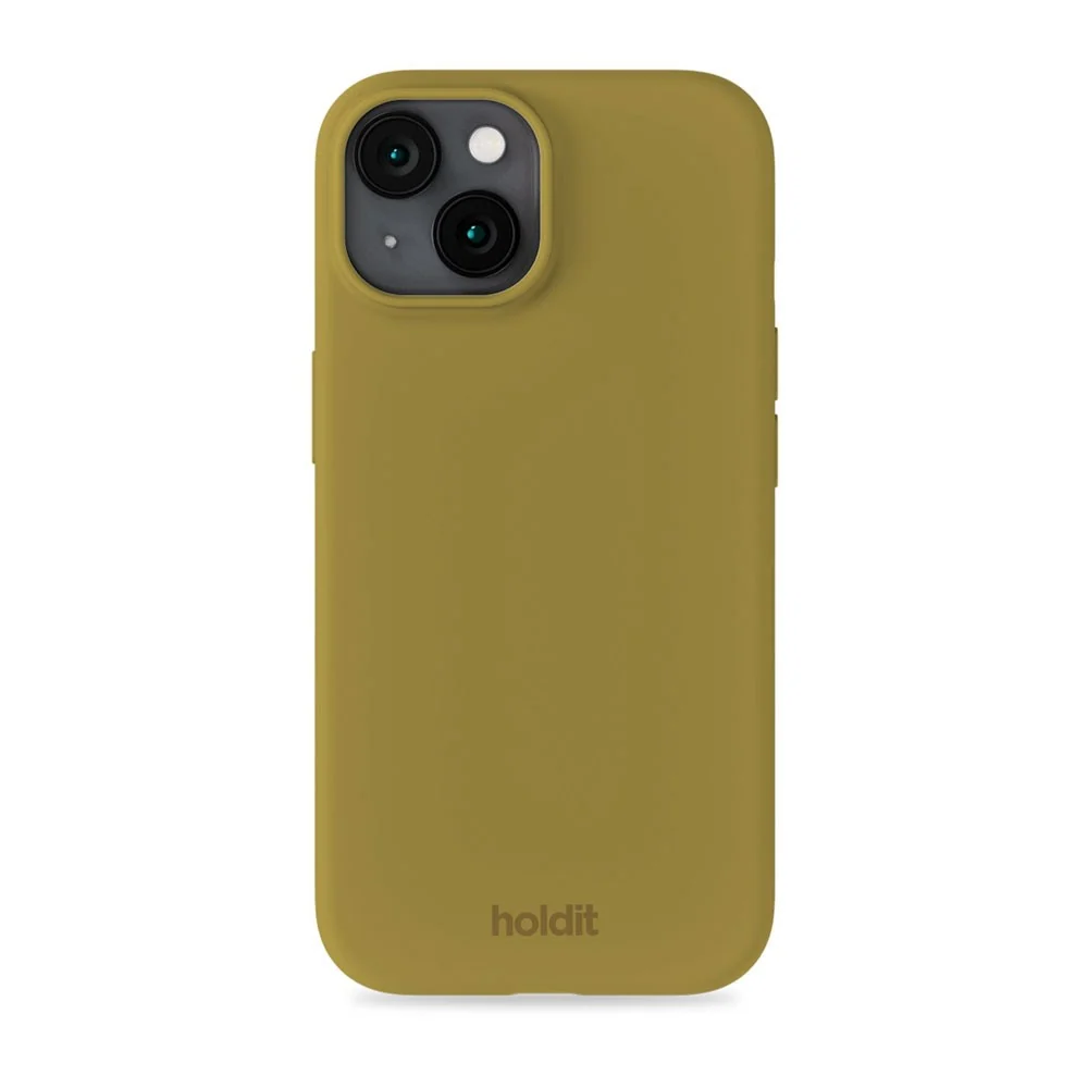 iPhone 14 / 13 Holdit Soft Touch Silikon Deksel – Warm Olive v:393860 iPhone 14 / 13 Holdit Soft Touch Silikon Deksel – Warm Olive v:393860