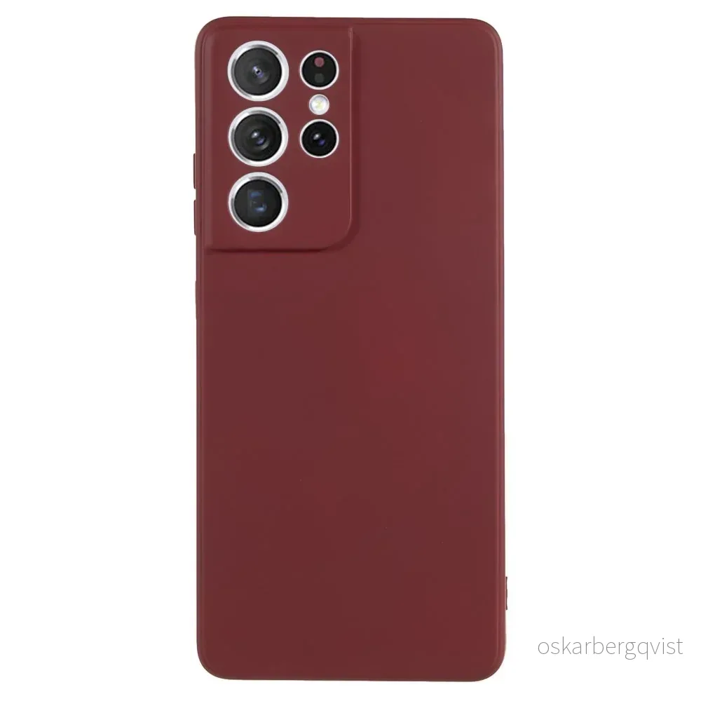 EIDERWOOD Samsung Galaxy S21 Ultra Fôret Fleksibelt Plast Deksel – Vin v:4375333