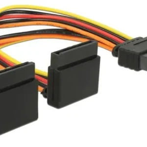 DeLOCK Cable SATA 15 pin power plug w/ latching function>2xSATA v:9223808