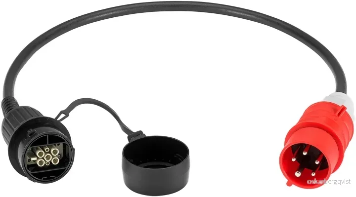 LAPP MOBILITY CEE-ladeadapter Universal, opptil 11 kW, 3-fase (5555923003) 16 A, adapterkabel for LAPPs ladestasjon Universal v:3355550