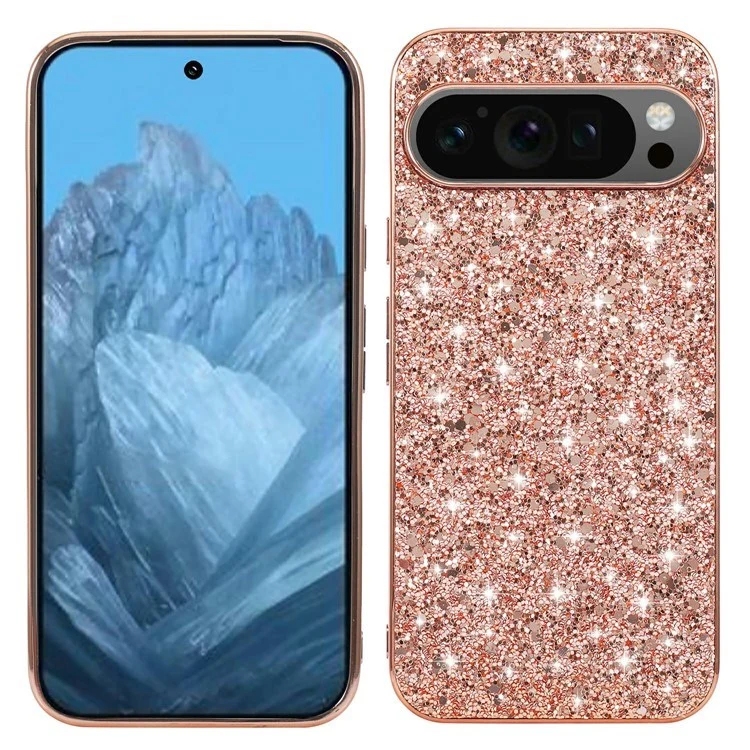 EIDERWOOD Google Pixel 10 / 10 Pro Glitter Deksel – Rose Gold v:6185790 EIDERWOOD Google Pixel 10 / 10 Pro Glitter Deksel – Rose Gold v:6185790