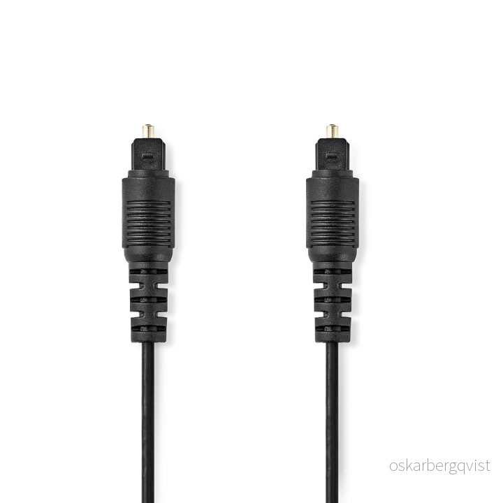 Nedis Optisk lydkabel | TosLink Han | TosLink Han | 1.00 m | Rund | PVC | Sort | Boks v:2083752