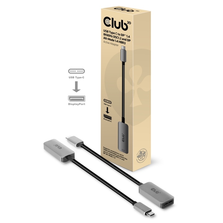 CLUB3D CAC-1567 USB Graphics Adapter 7680 x 4320 piksler Svart, sølv v:1569905