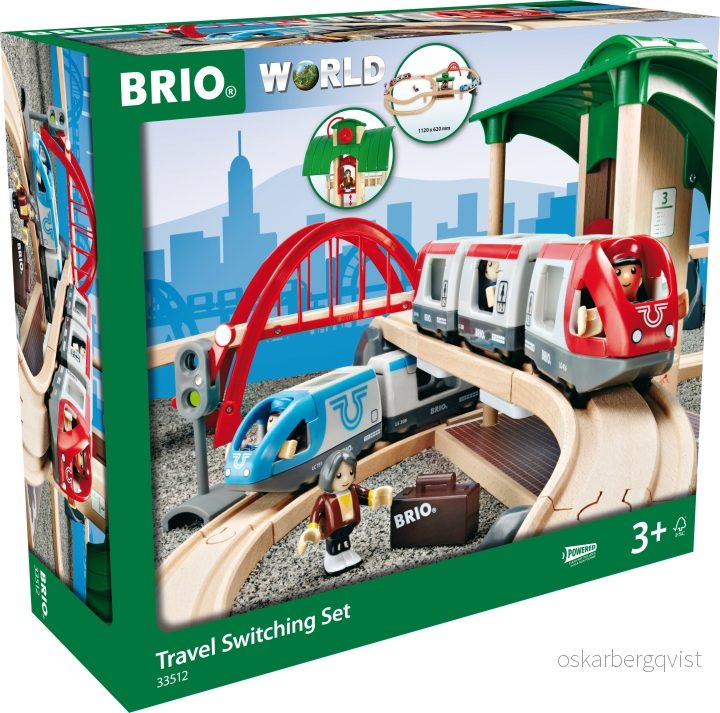 Brio Jernbane 33512 Passasjertogsett med sporveksler v:4971667
